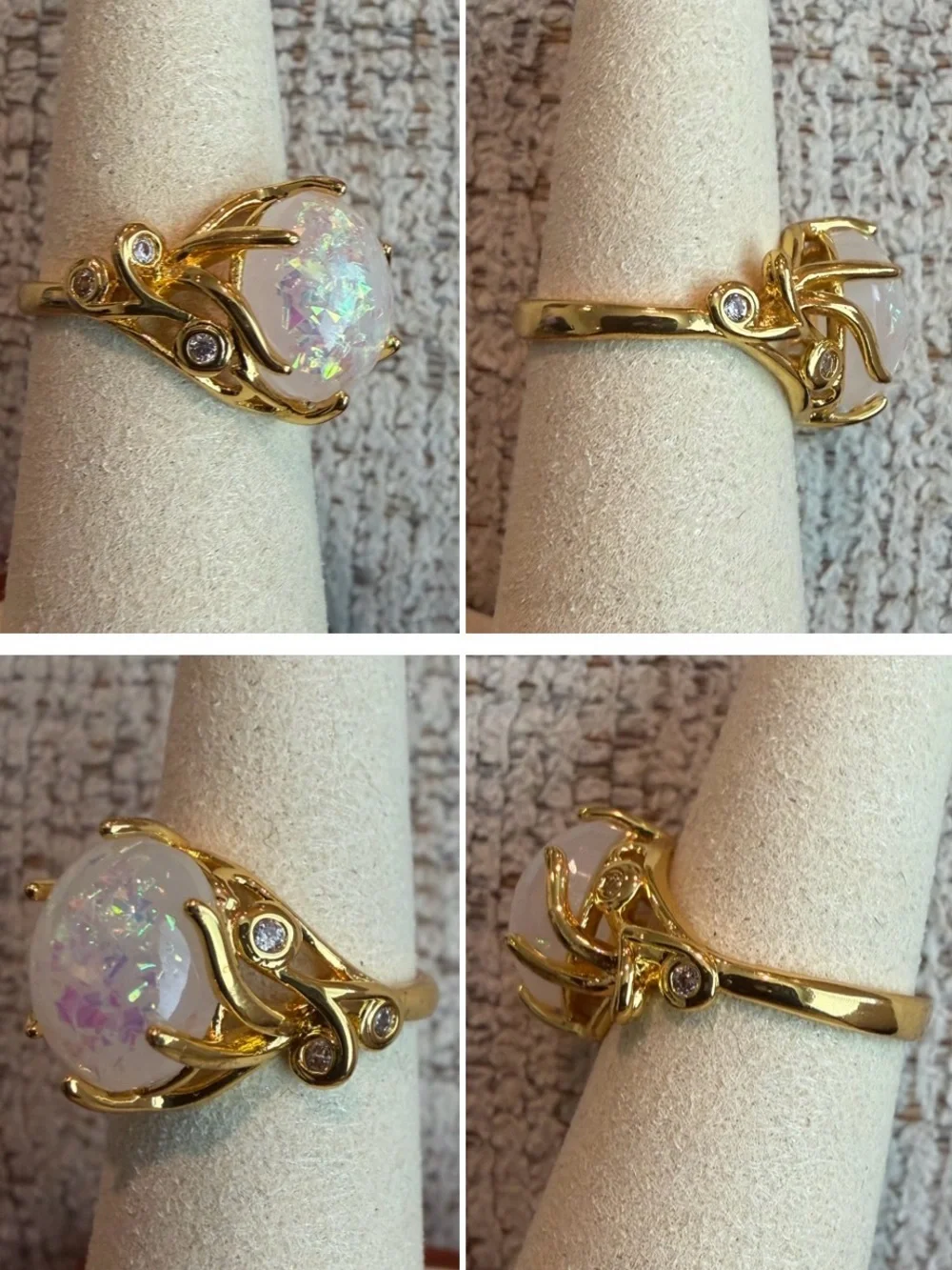 Faux Opal Fairycore Ring 🧚